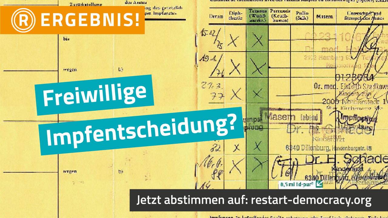 Abstimmung: Freiwillige Impfentscheidung?