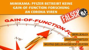 Faktencheck: gain-of-function-Forschung bei Pfizer