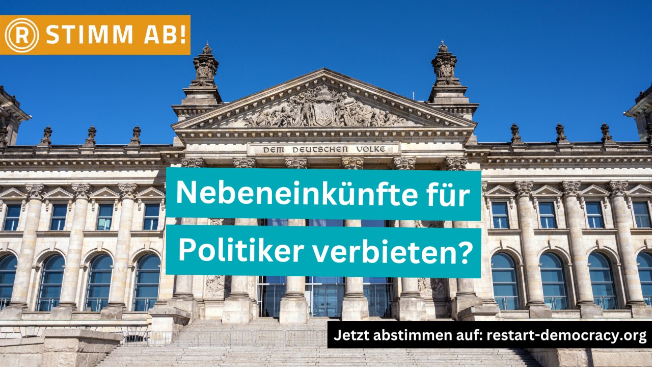 Abstimmung: Nebeneinkünfte für Politiker verbieten?