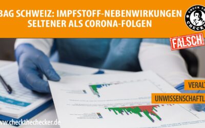 BAG Schweiz: Impfstoff-Nebenwirkungen seltener als Corona-Folgen