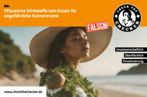 Faktencheck: Pflanzliche Wirkstoffe als Ersatz für Sonnencreme