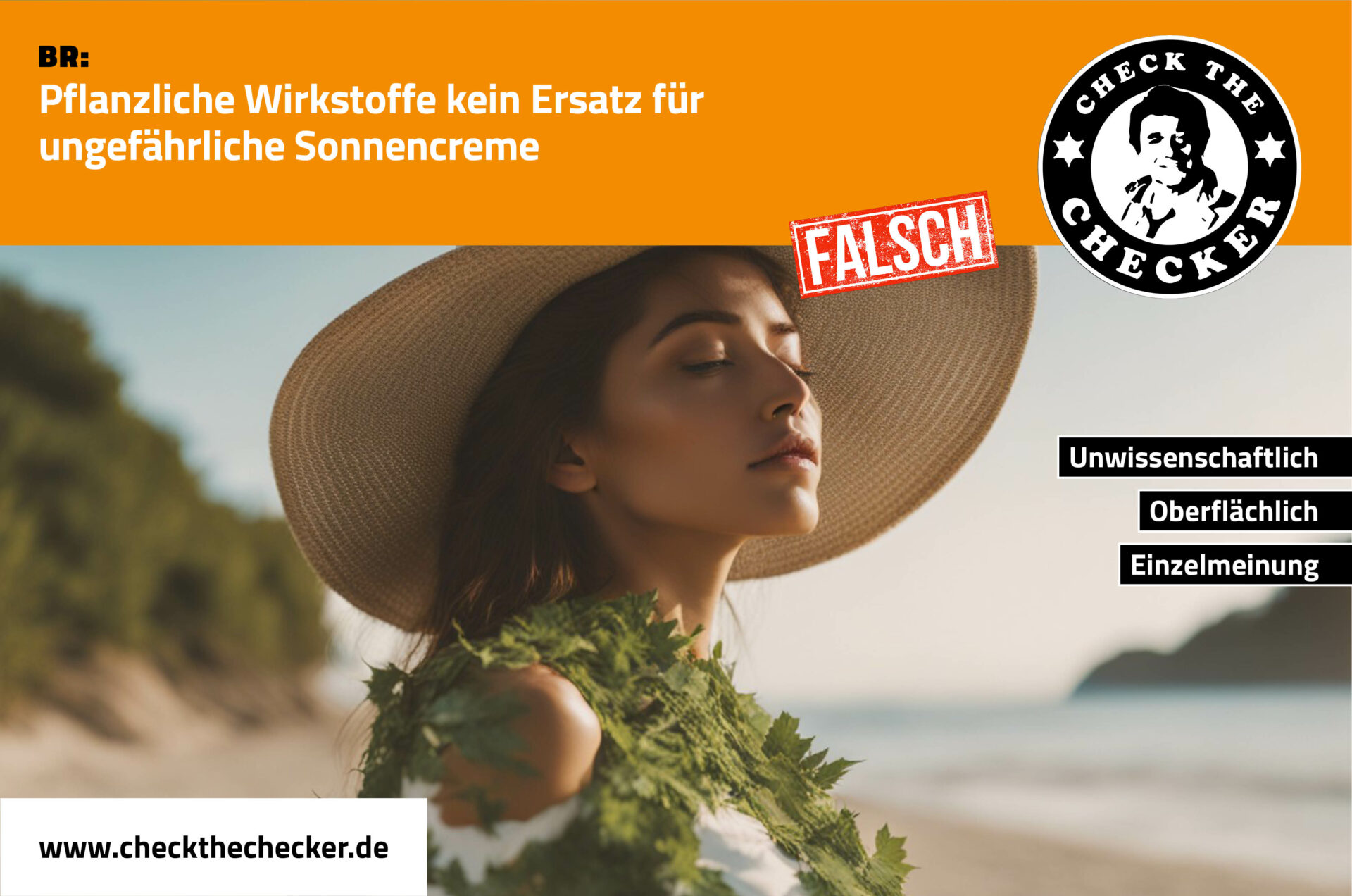 BR: Pflanzliche Wirkstoffe kein Ersatz für ungefährliche Sonnencreme