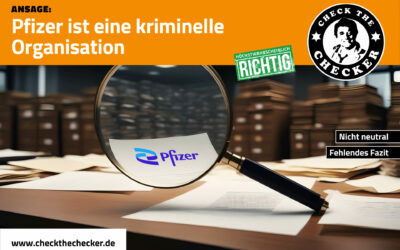 Ansage: Pfizer ist eine kriminelle Organisation