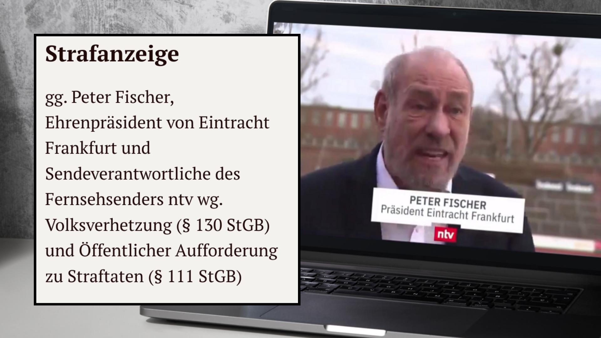 Strafanzeige gg. Peter Fischer